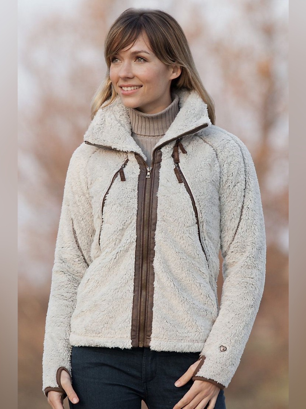 KÜHL flight premium Italian fleece jacket full zip outdoor hiking fall hood M